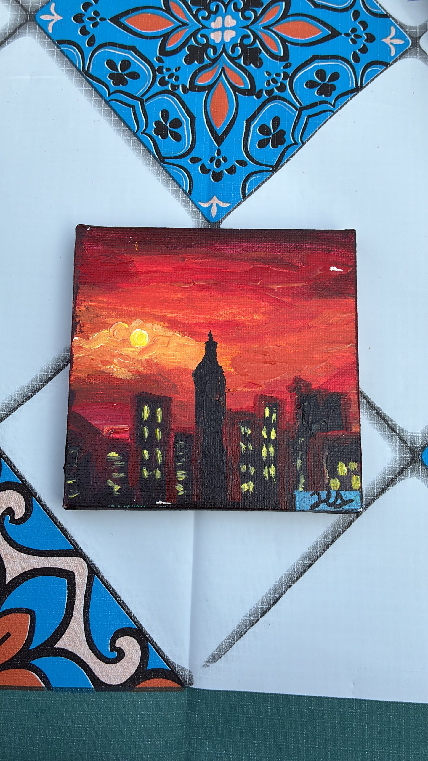 Dusk cityscape